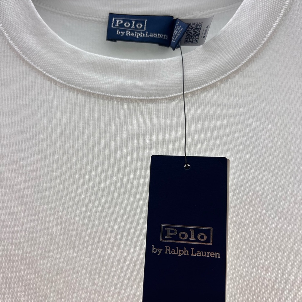 Polo Ralph Lauren Crew Neck White Midi Dress - Picture 3 of 4